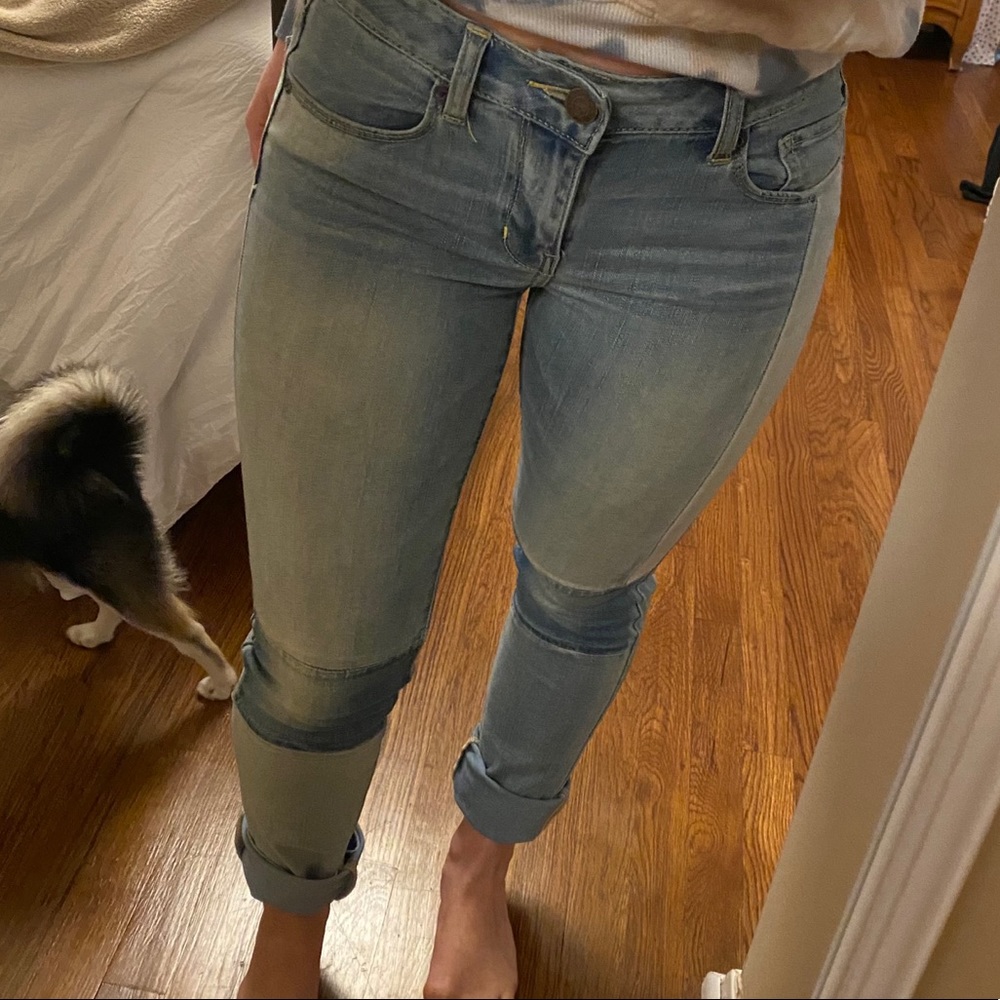 Patchwork Skinny Jeans - image 1